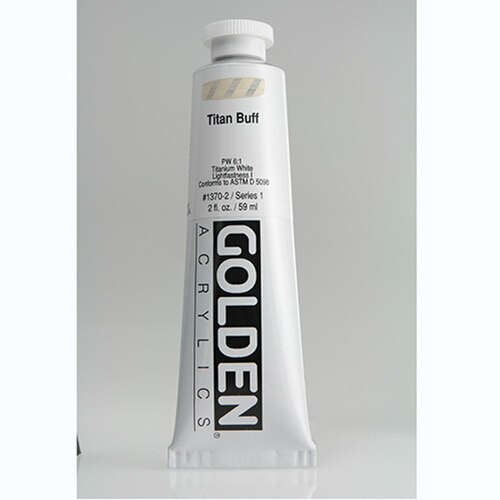 Golden, Heavy Body, Acrylic, Paint, 2oz, Titan Buff